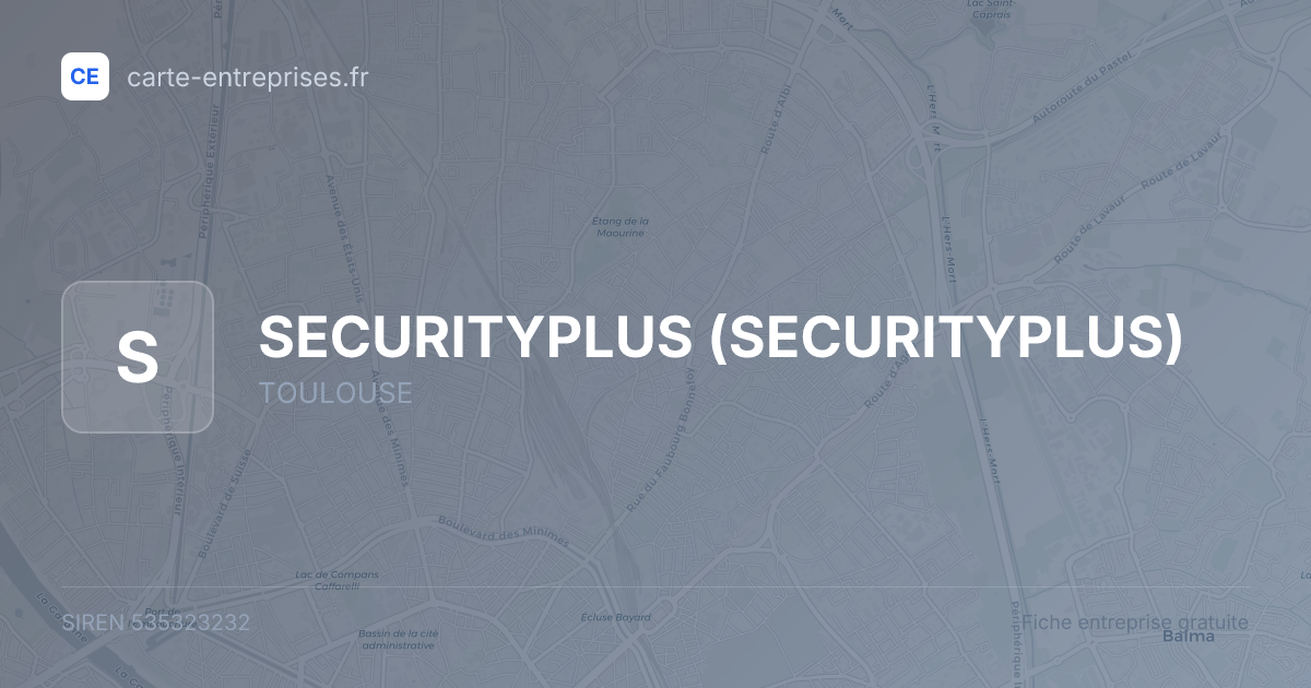 SECURITYPLUS — 535323232 — fiche entreprise