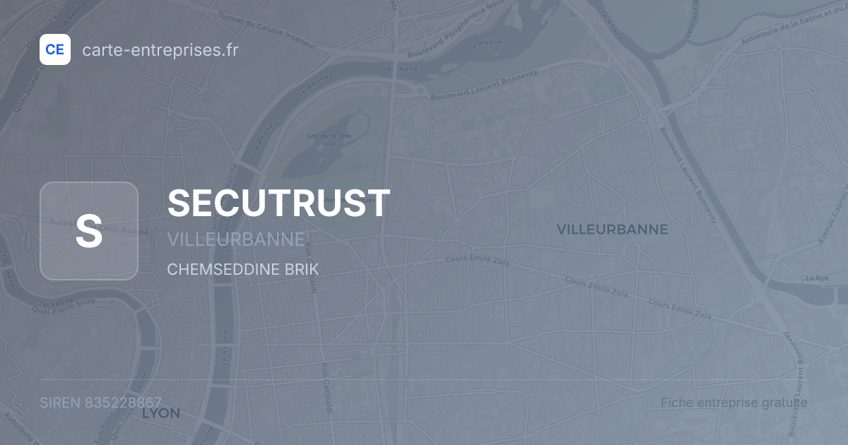SECUTRUST — 835228867 — fiche entreprise