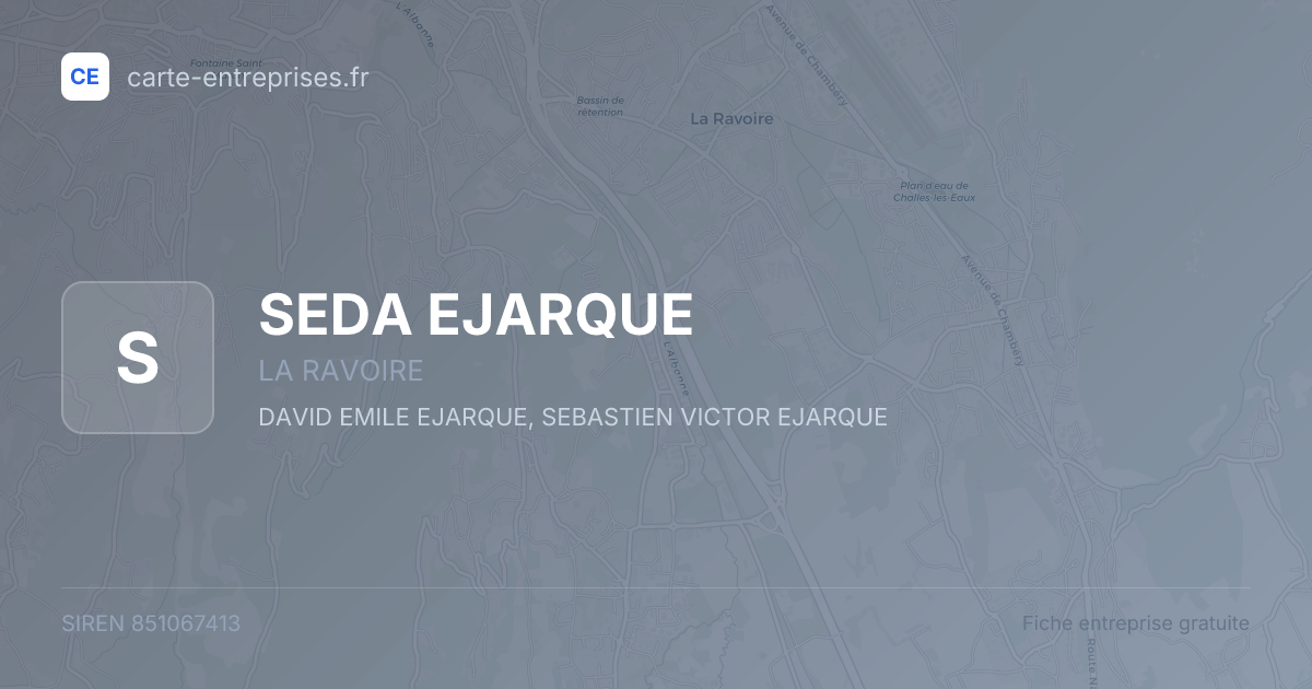 SEDA EJARQUE — 851067413 — fiche entreprise