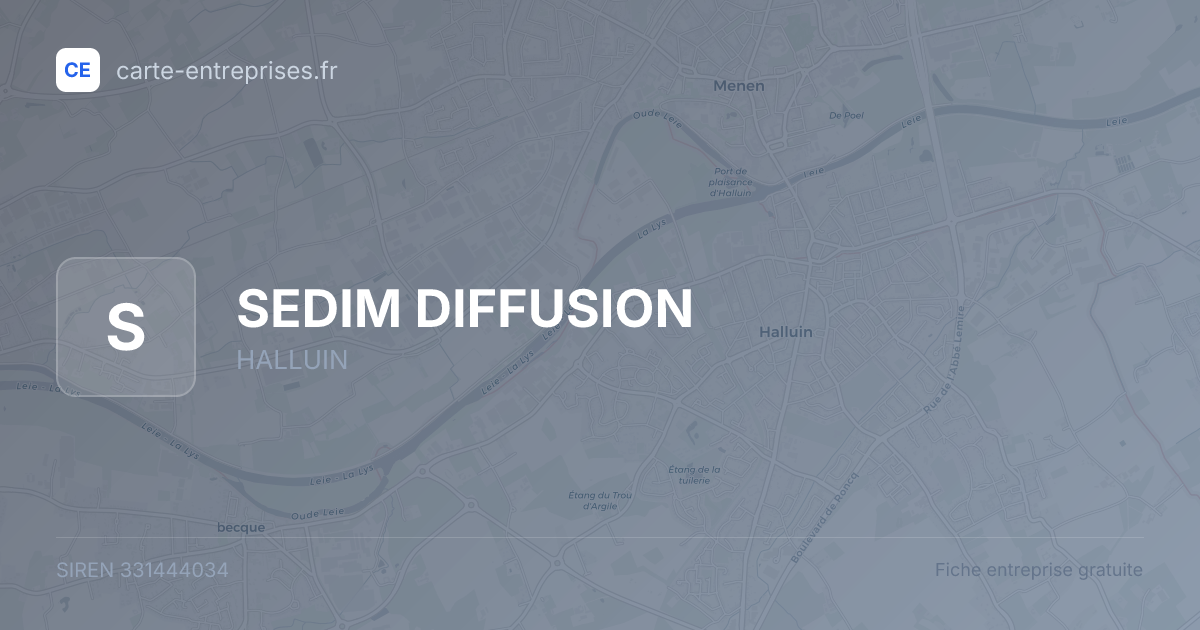 SEDIM DIFFUSION — 331444034 — fiche entreprise