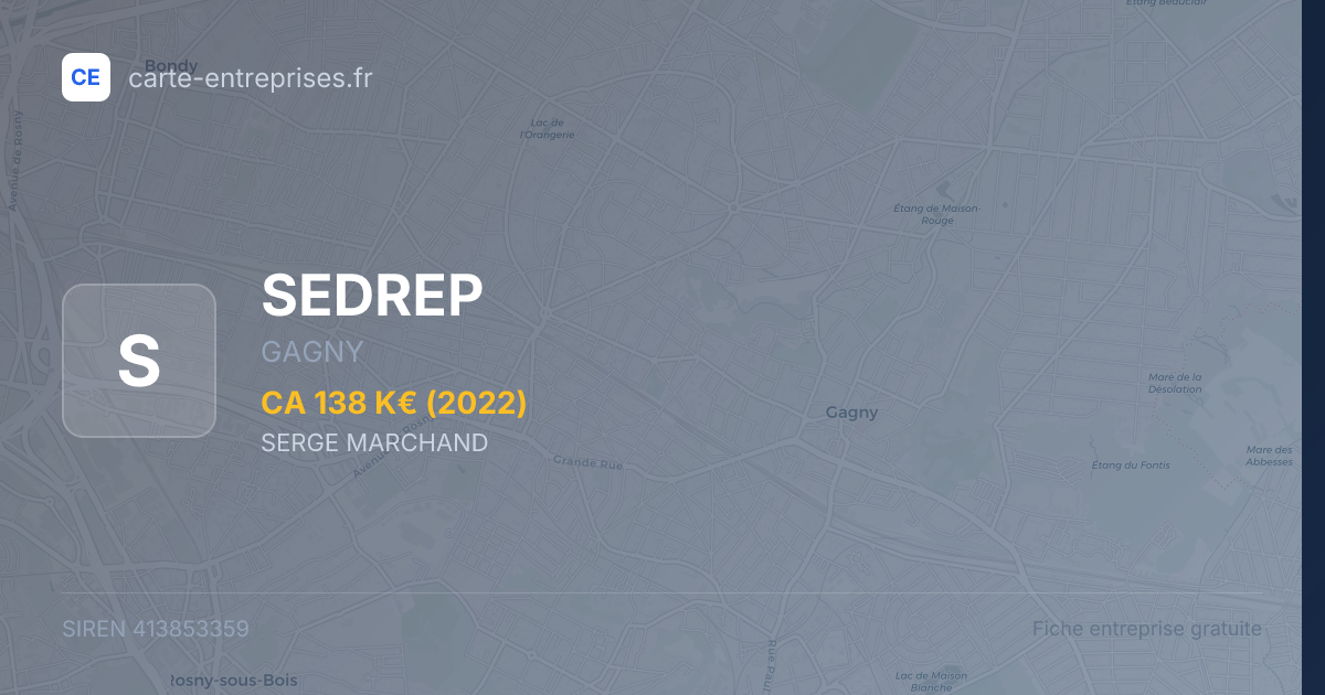 SEDREP — 413853359 — fiche entreprise