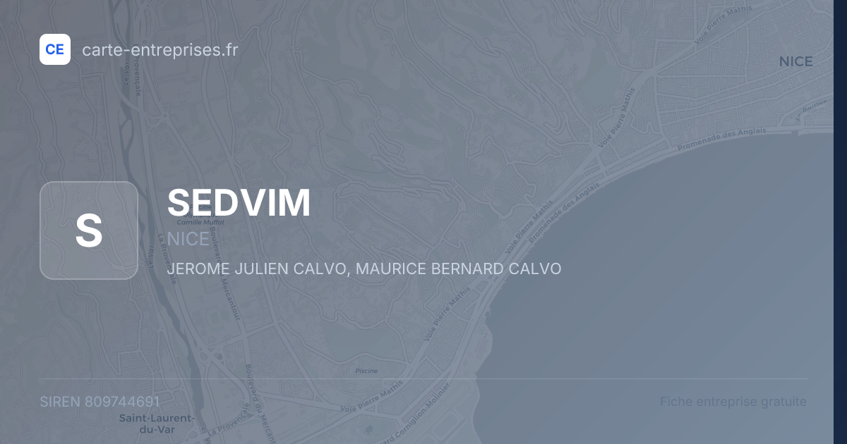SEDVIM — 809744691 — fiche entreprise