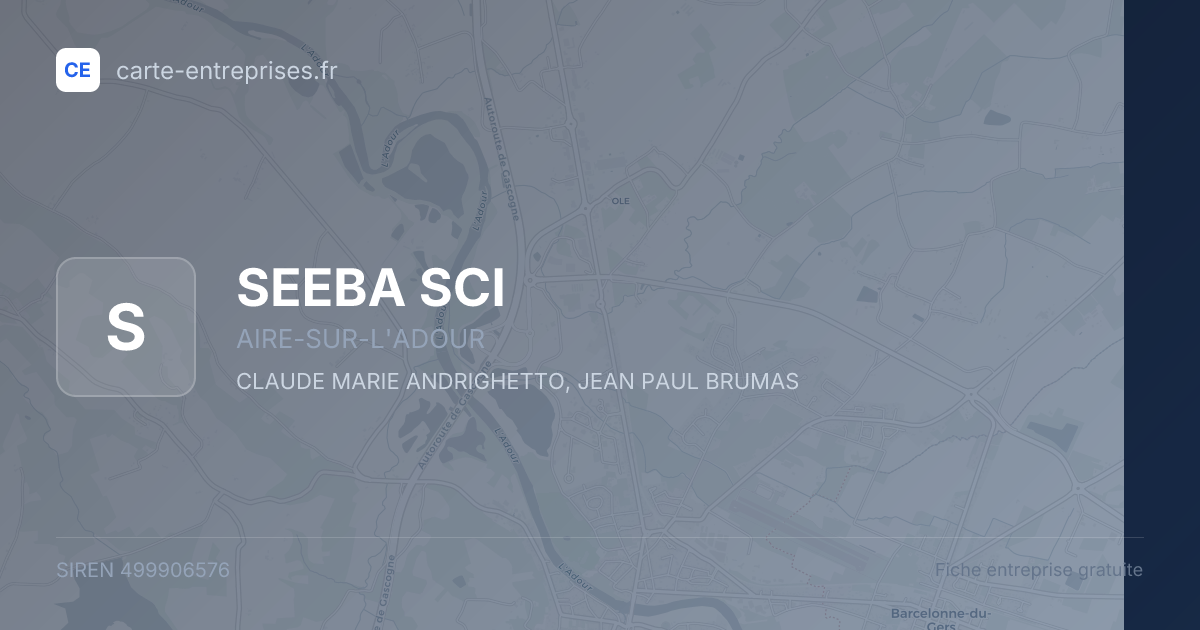 SEEBA SCI — 499906576 — fiche entreprise