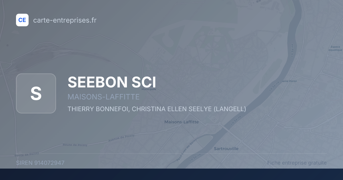 SEEBON SCI — 914072947 — fiche entreprise