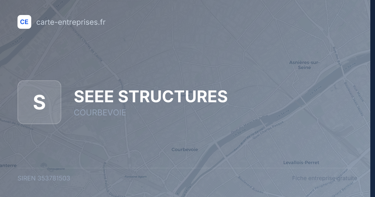 SEEE STRUCTURES — 353781503 — fiche entreprise