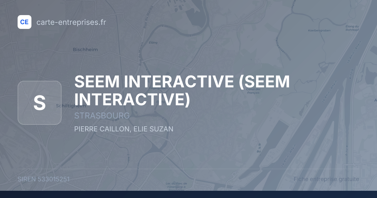 SEEM INTERACTIVE — 533015251 — fiche entreprise