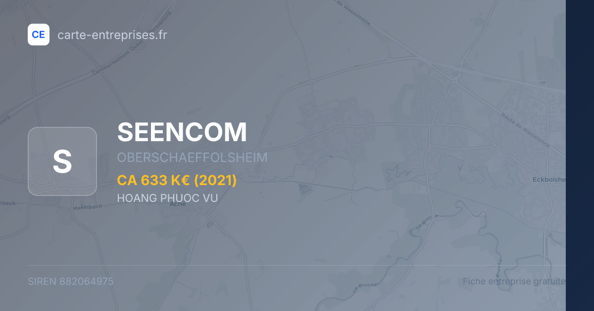 SEENCOM — 882064975 — fiche entreprise
