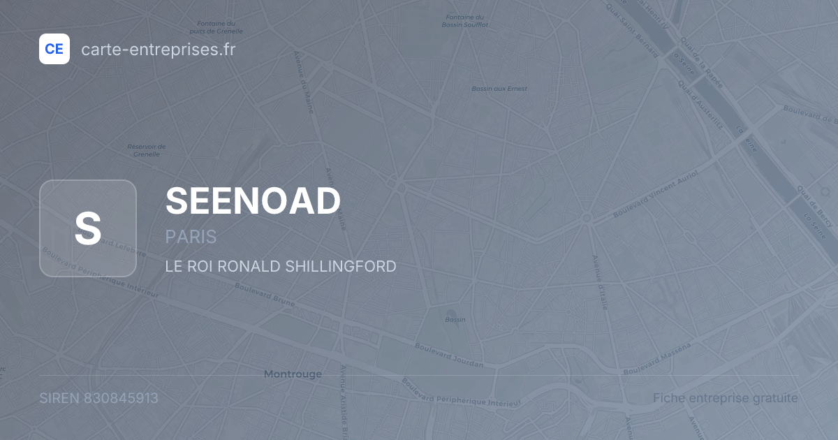 SEENOAD — 830845913 — fiche entreprise