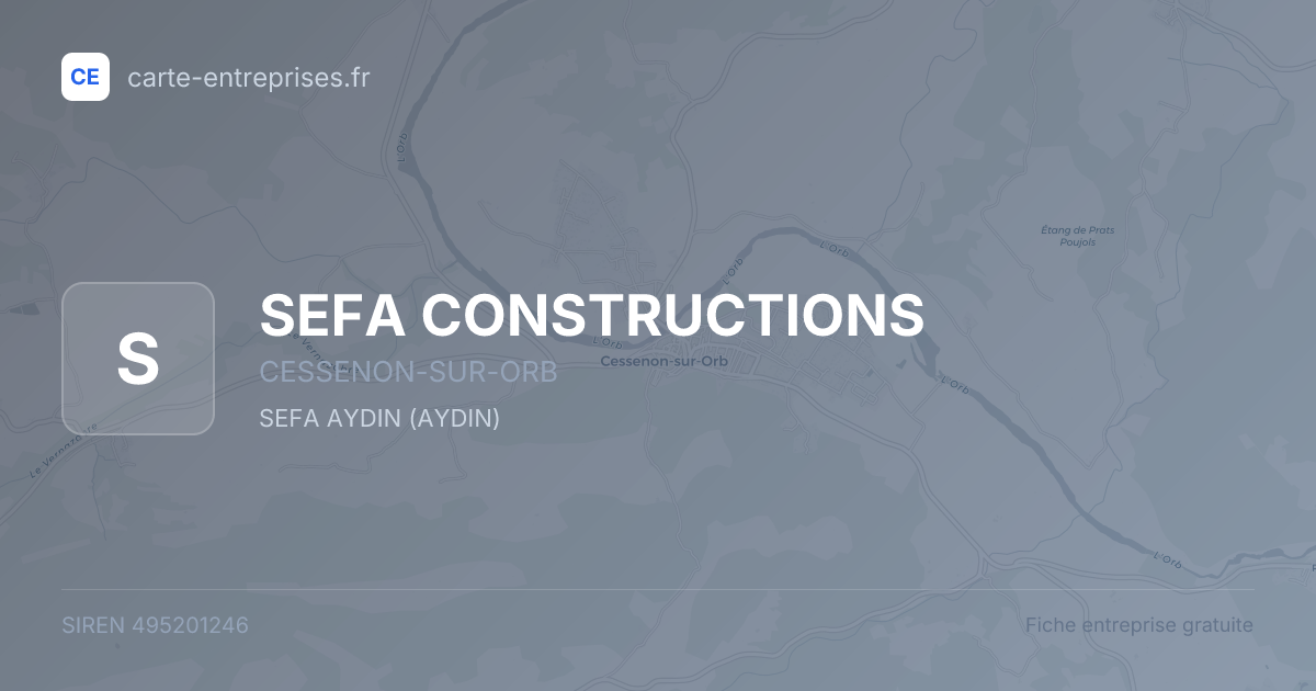 SEFA CONSTRUCTIONS — 495201246 — fiche entreprise