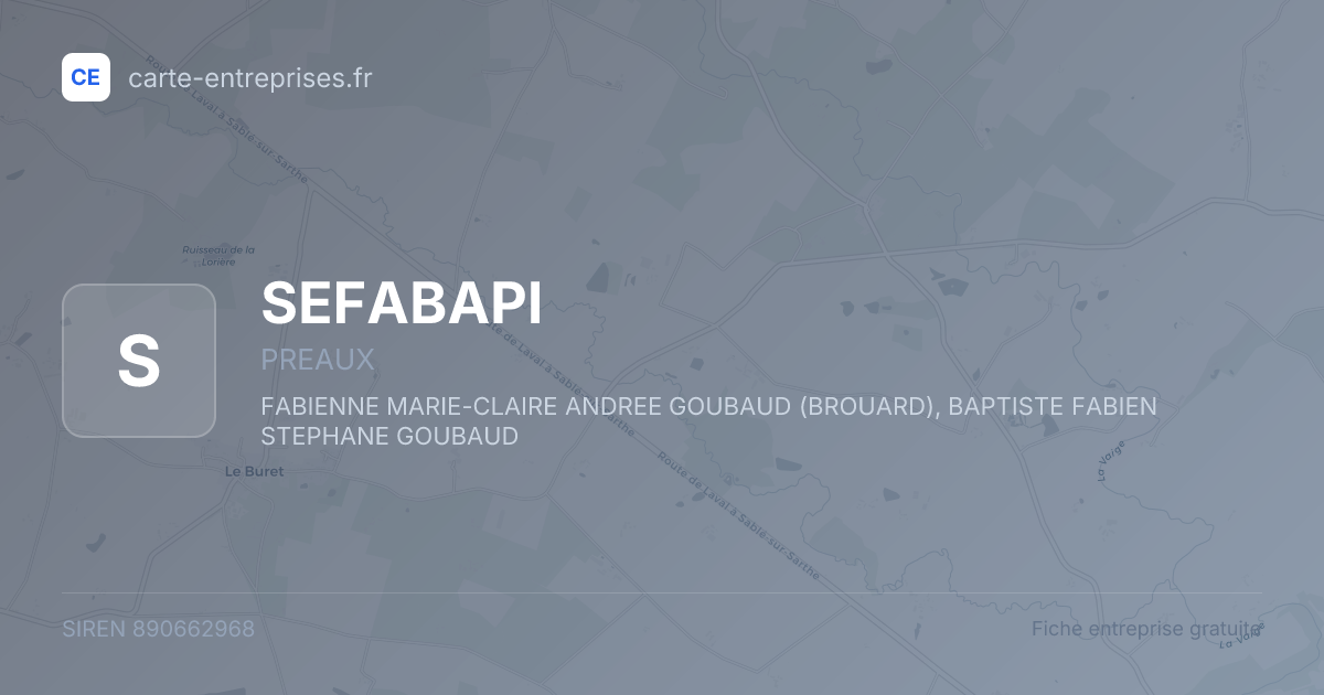 SEFABAPI — 890662968 — fiche entreprise