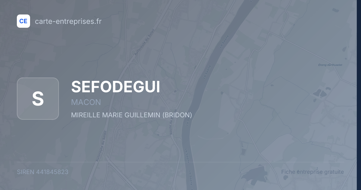 SEFODEGUI — 441845823 — fiche entreprise