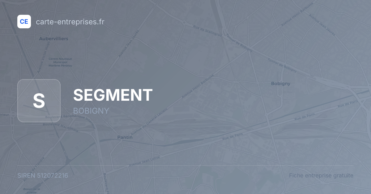 SEGMENT — 512072216 — fiche entreprise