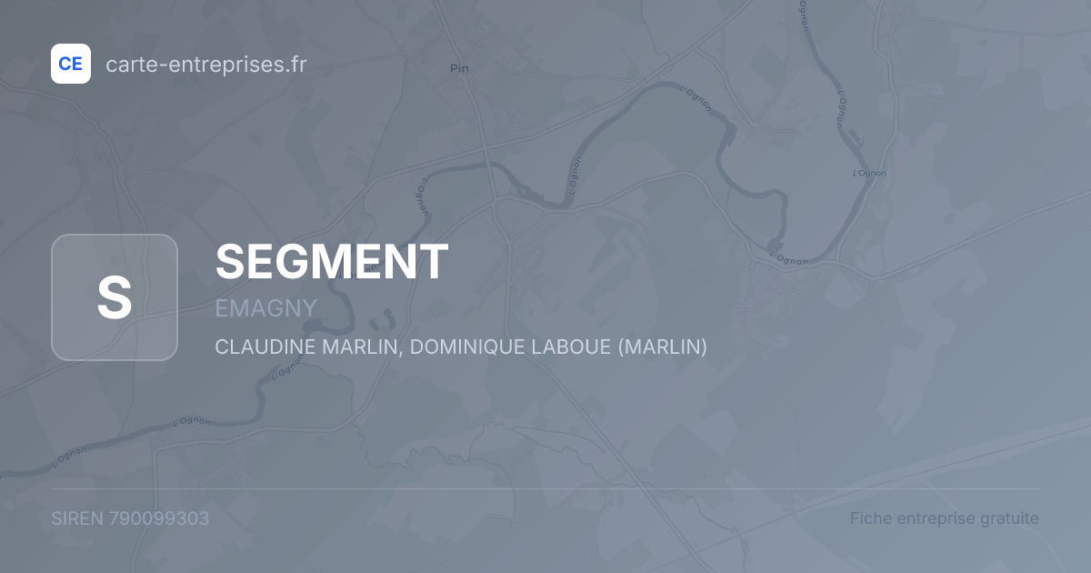 SEGMENT — 790099303 — fiche entreprise