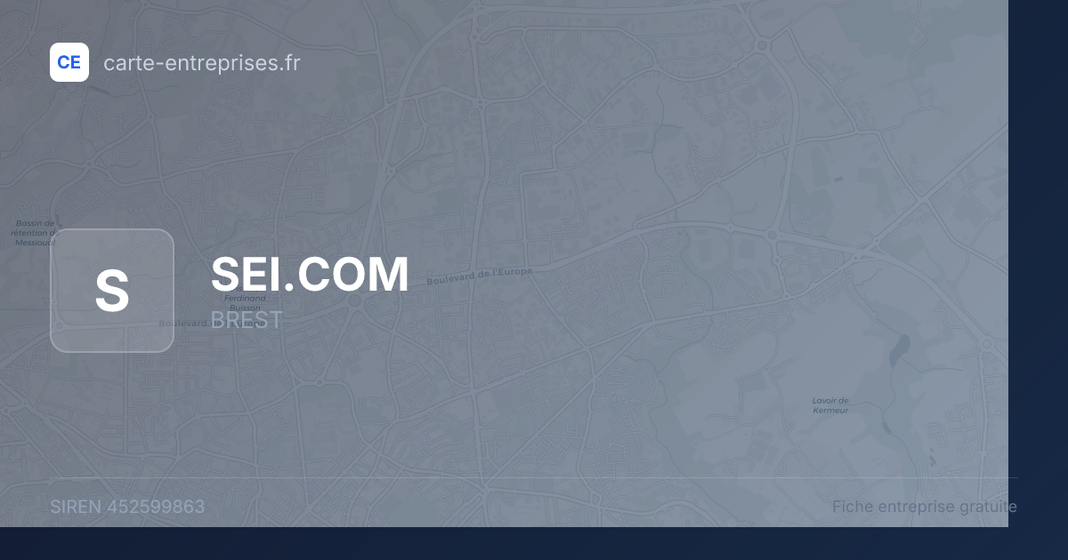 SEI.COM — 452599863 — fiche entreprise