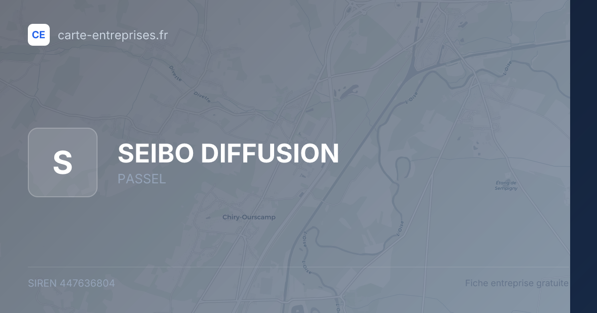 SEIBO DIFFUSION — 447636804 — fiche entreprise
