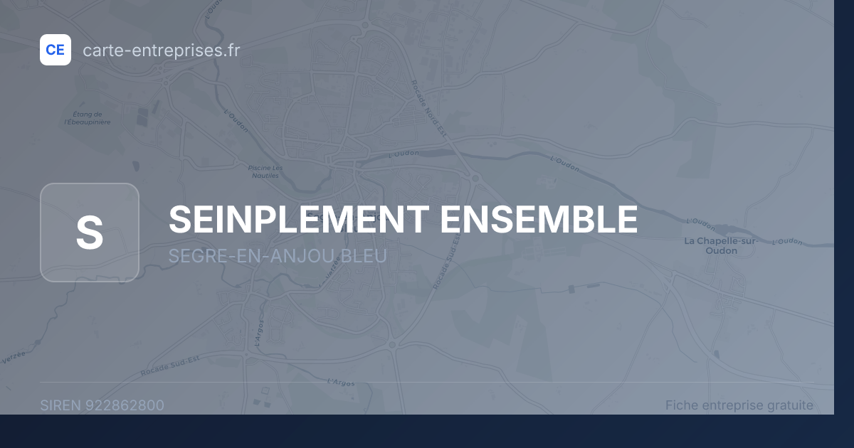 SEINPLEMENT ENSEMBLE — 922862800 — fiche entreprise