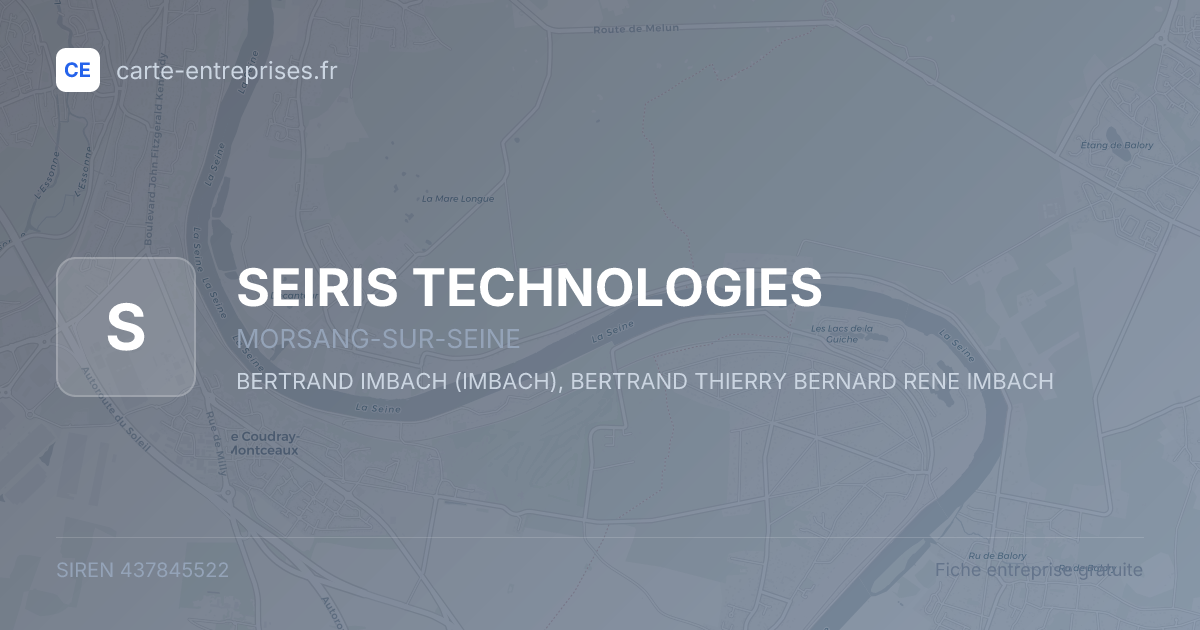 SEIRIS TECHNOLOGIES — 437845522 — fiche entreprise