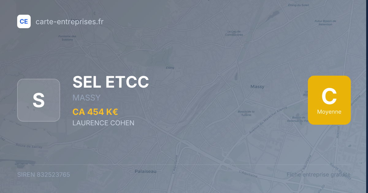 SEL ETCC — 832523765 — fiche entreprise