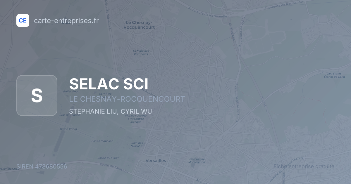 SELAC SCI — 478680556 — fiche entreprise
