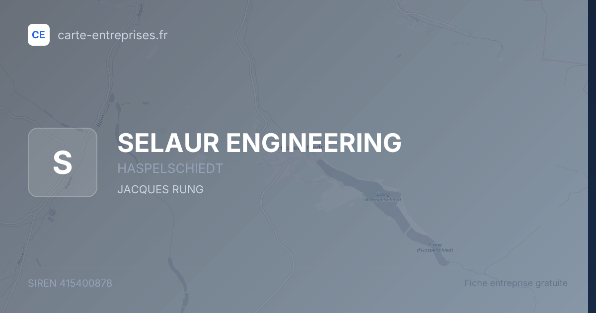 SELAUR ENGINEERING — 415400878 — fiche entreprise