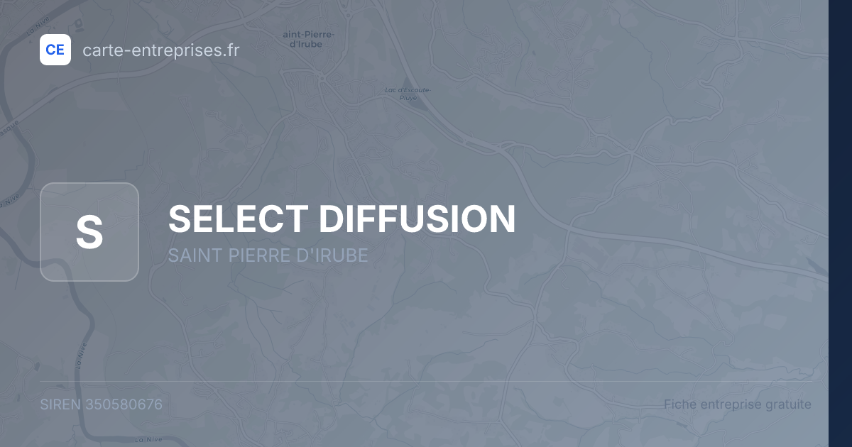 SELECT DIFFUSION — 350580676 — fiche entreprise