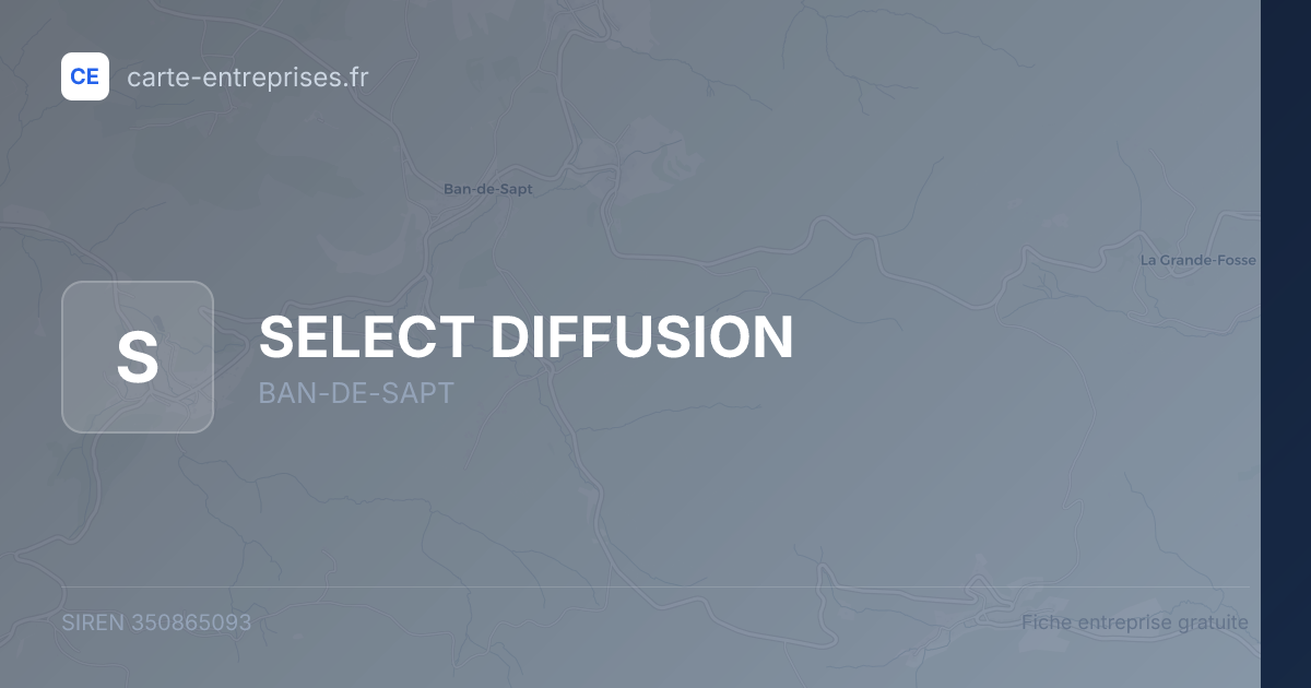SELECT DIFFUSION — 350865093 — fiche entreprise