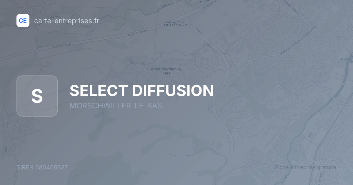 SELECT DIFFUSION — 380468637 — fiche entreprise