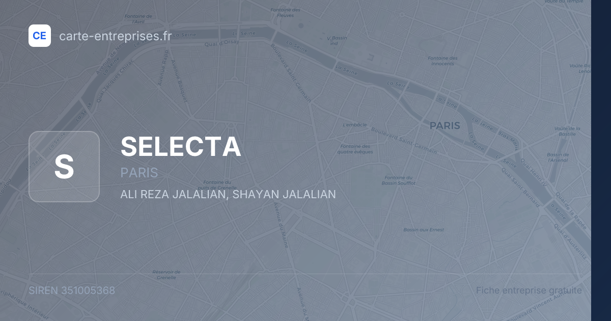 SELECTA — 351005368 — fiche entreprise