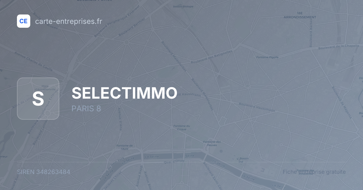 SELECTIMMO — 348263484 — fiche entreprise