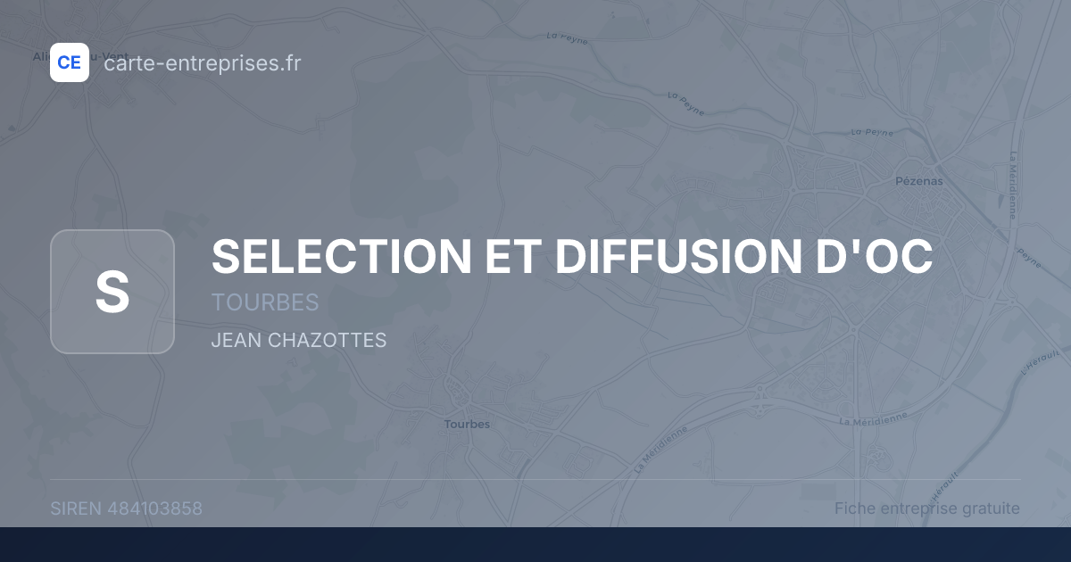 SELECTION ET DIFFUSION D'OC — 484103858 — fiche entreprise