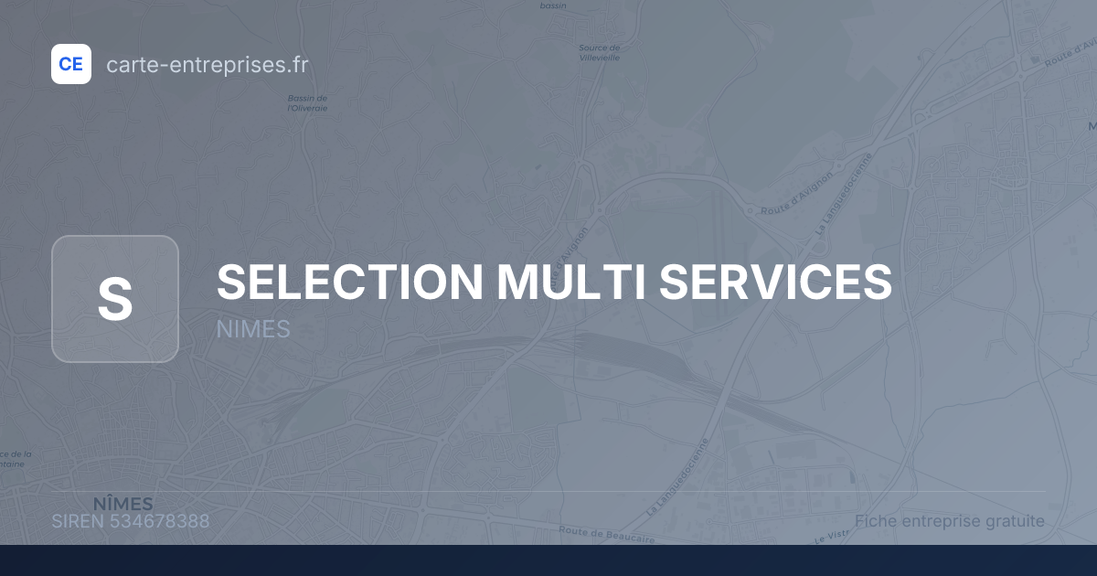 SELECTION MULTI SERVICES — 534678388 — fiche entreprise