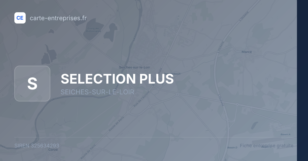 SELECTION PLUS — 325634293 — fiche entreprise