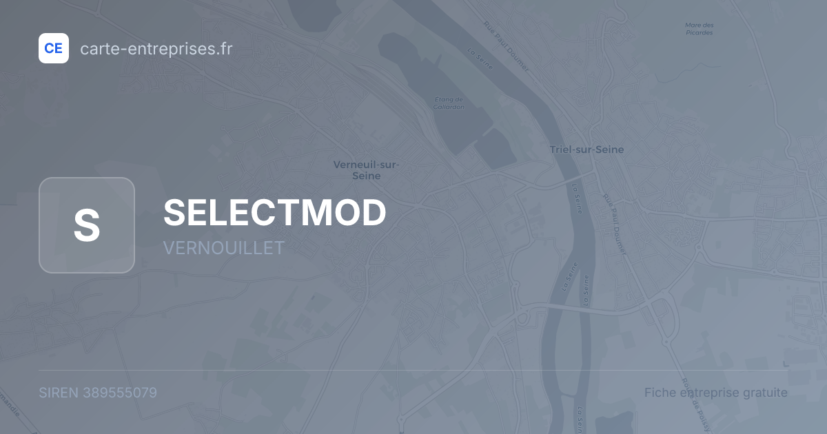 SELECTMOD — 389555079 — fiche entreprise