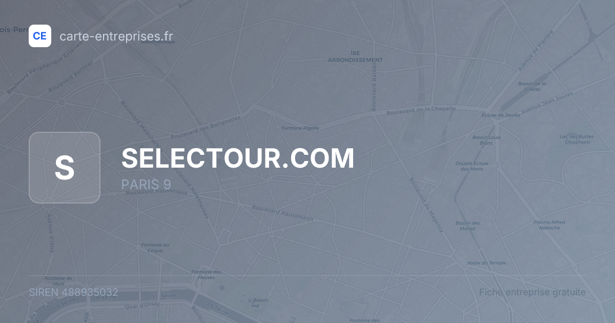 SELECTOUR.COM — 488935032 — fiche entreprise