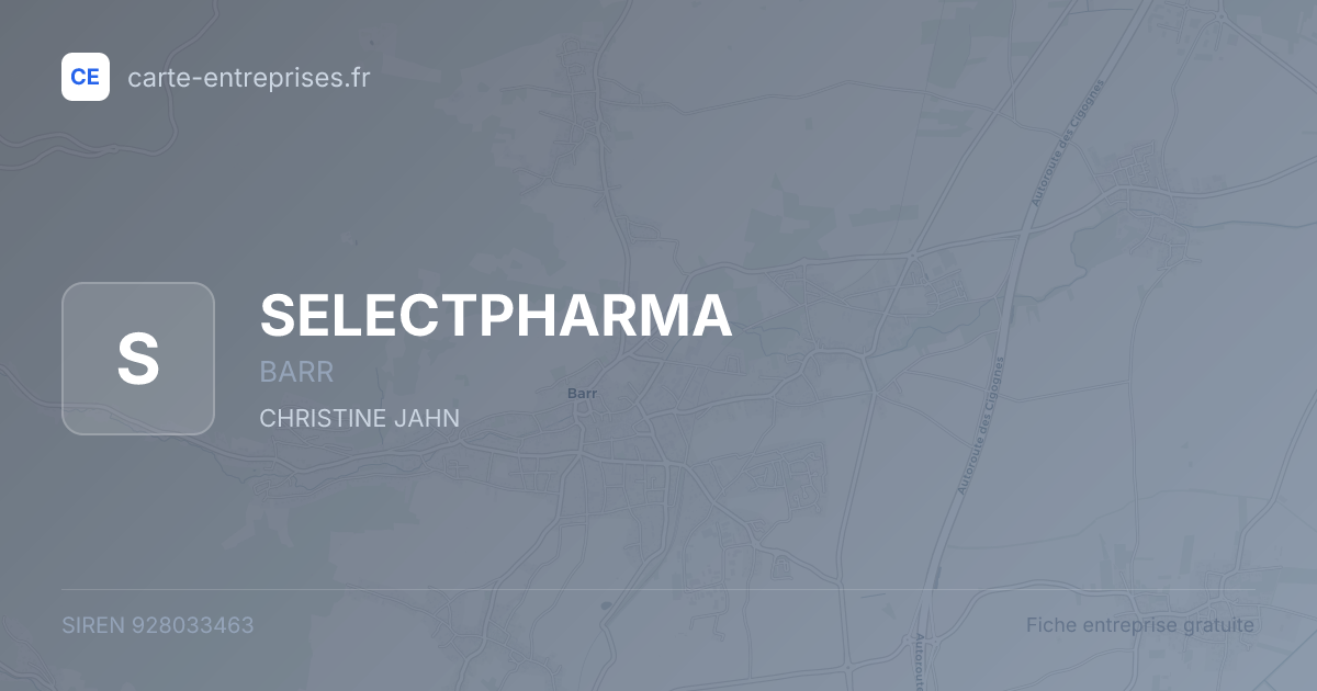 SELECTPHARMA — 928033463 — fiche entreprise