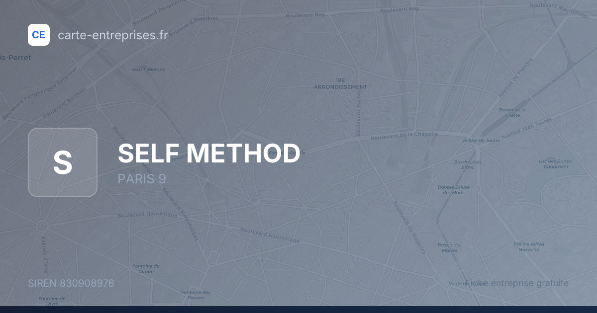 SELF METHOD — 830908976 — fiche entreprise