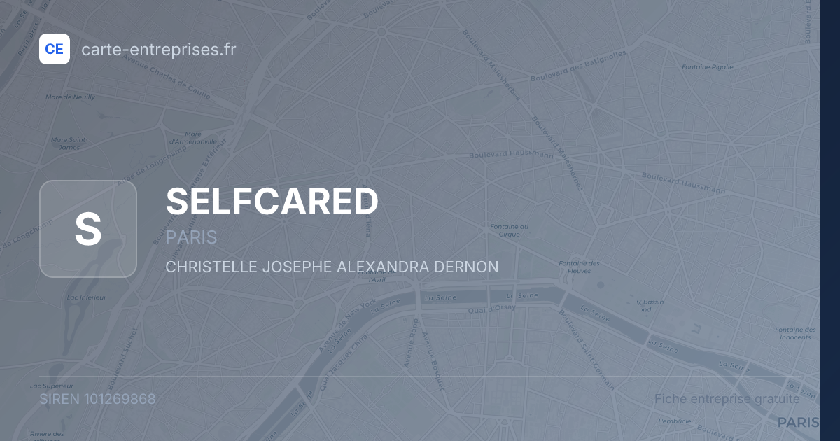 SELFCARED — 101269868 — fiche entreprise