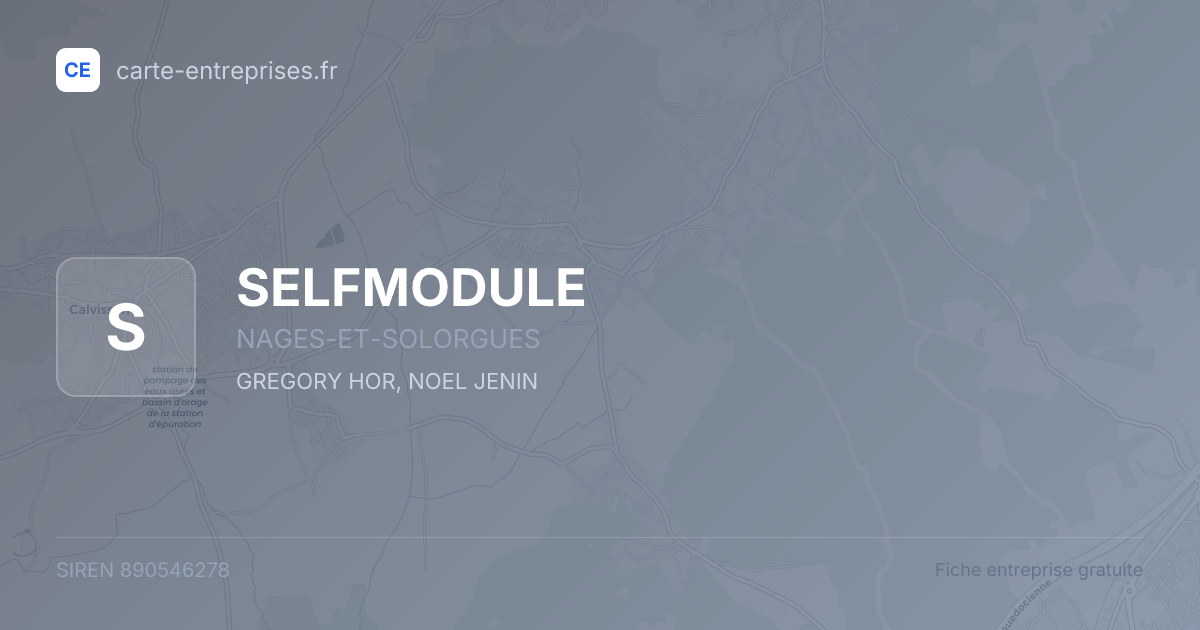 SELFMODULE — 890546278 — fiche entreprise