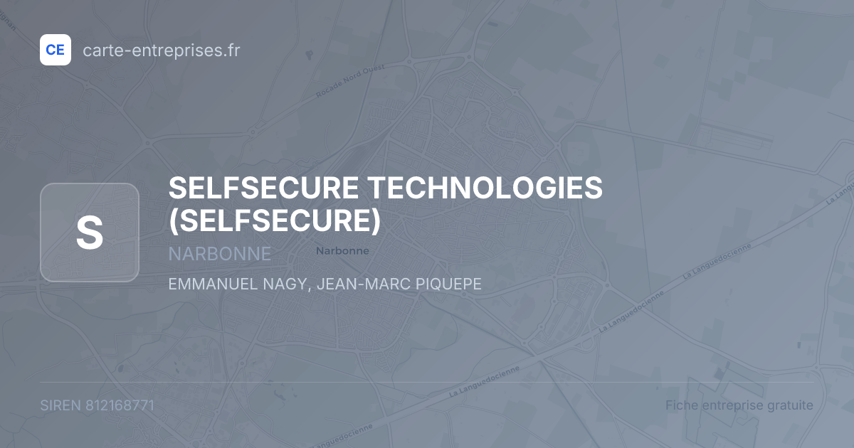 SELFSECURE TECHNOLOGIES (SELFSECURE) — 812168771 — fiche entreprise