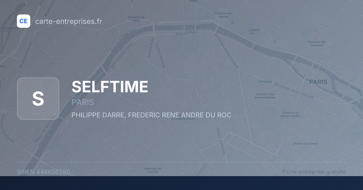 SELFTIME — 448656280 — fiche entreprise