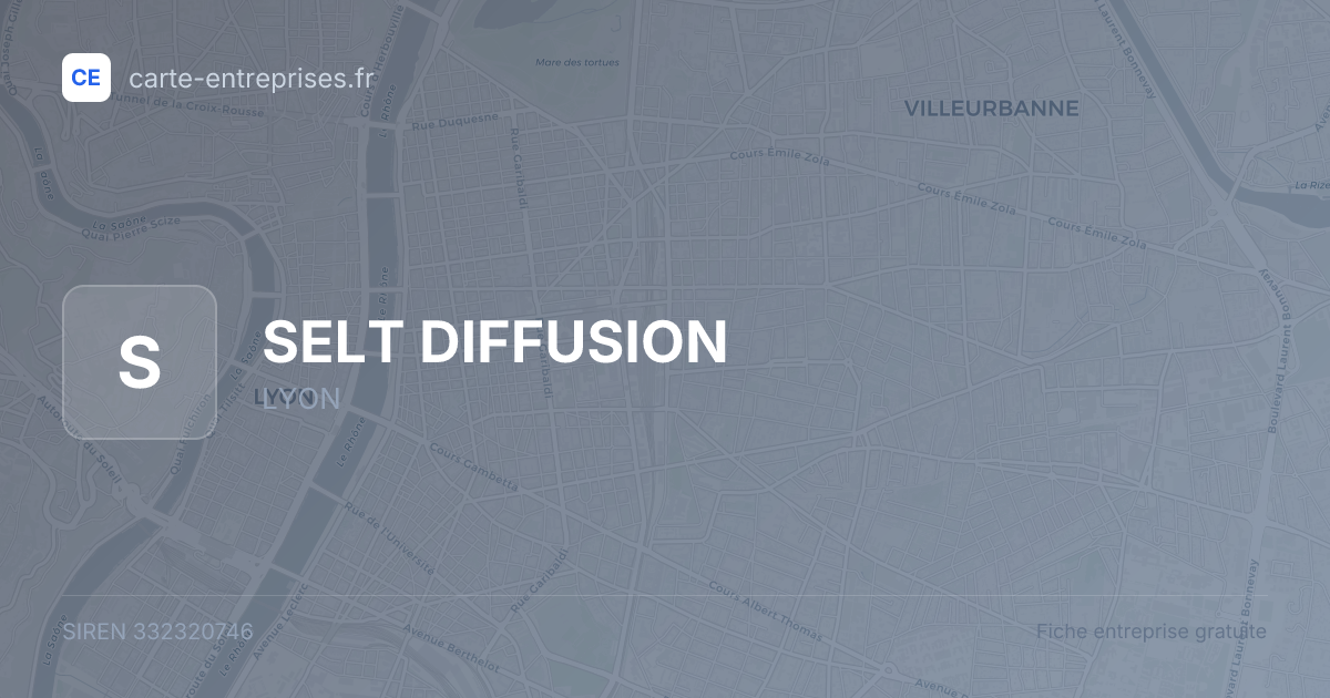 SELT DIFFUSION — 332320746 — fiche entreprise