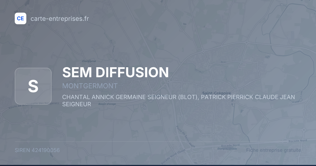 SEM DIFFUSION — 424190056 — fiche entreprise