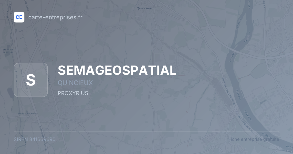SEMAGEOSPATIAL — 841669690 — fiche entreprise