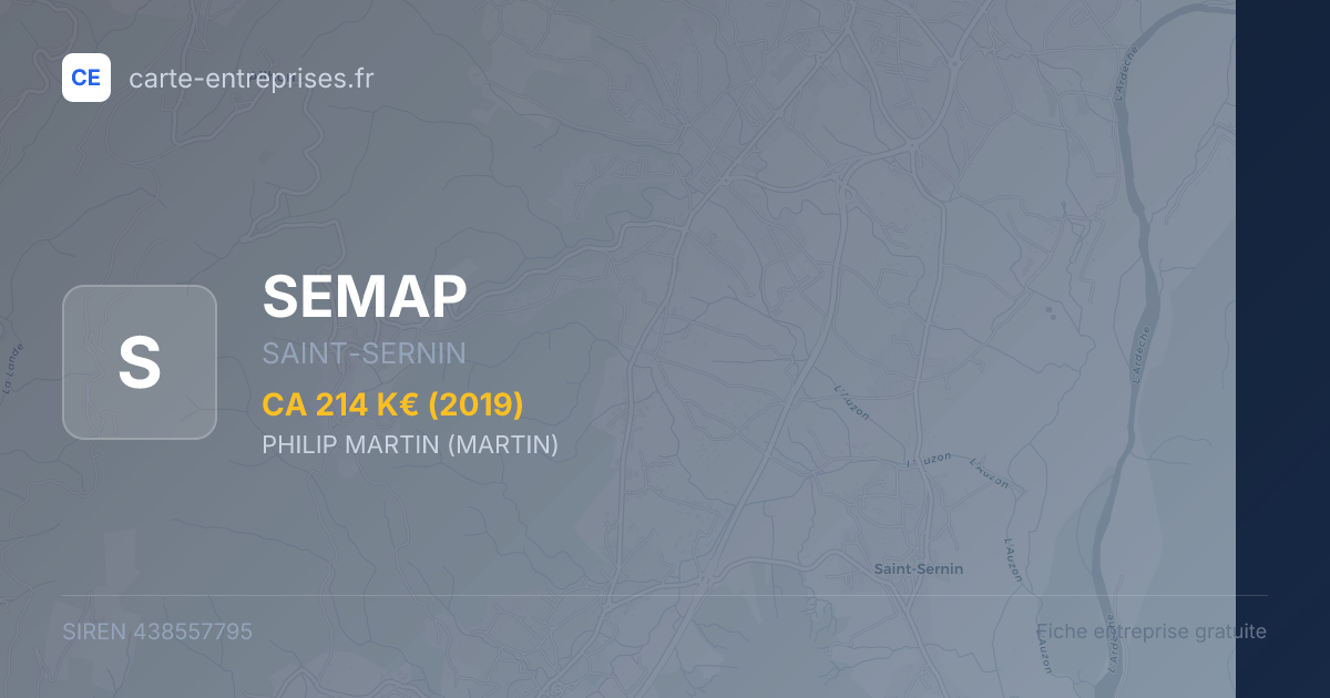 SEMAP — 438557795 — fiche entreprise