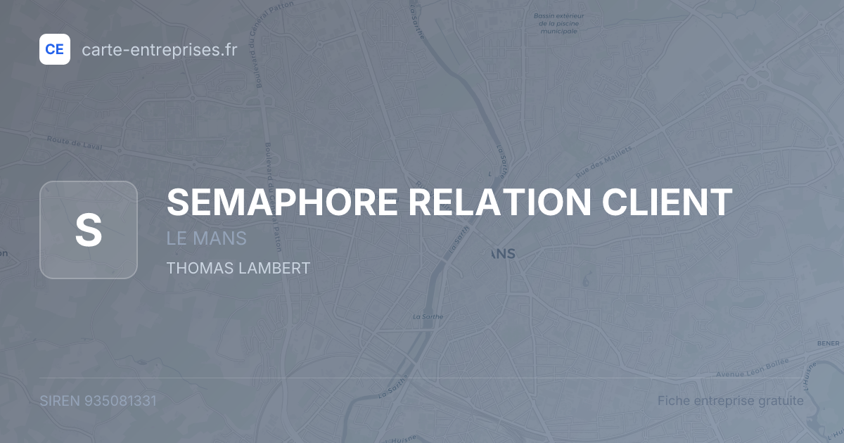 SEMAPHORE RELATION CLIENT — 935081331 — fiche entreprise