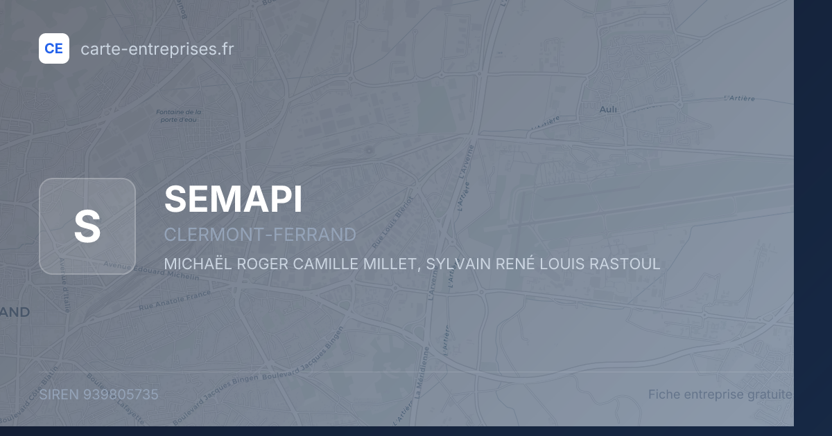 SEMAPI — 939805735 — fiche entreprise