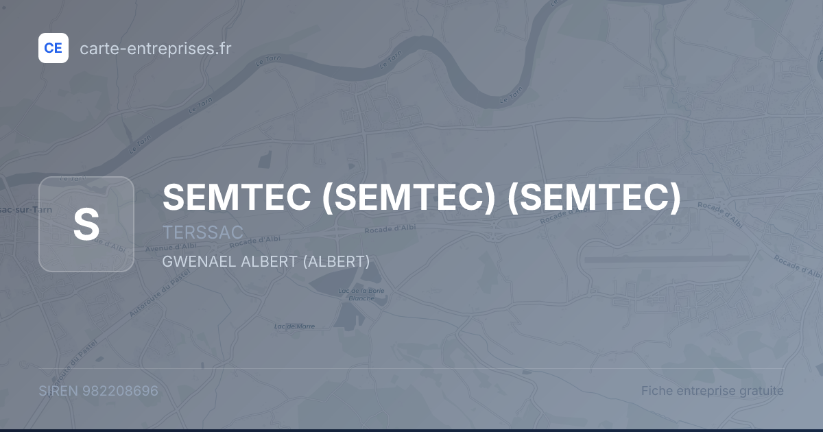 SEMTEC (SEMTEC) (SEMTEC) — 982208696 — fiche entreprise