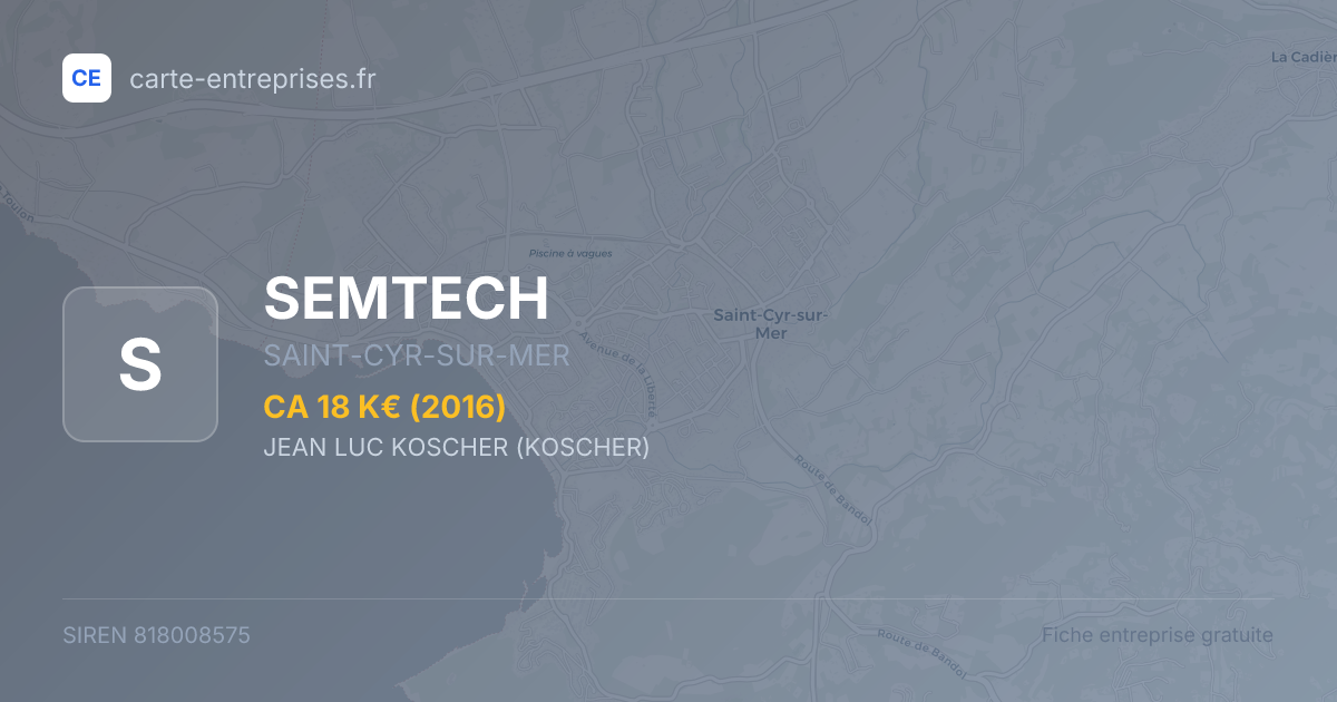 SEMTECH — 818008575 — fiche entreprise