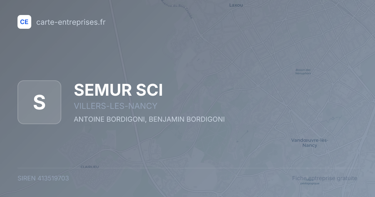 SEMUR SCI — 413519703 — fiche entreprise