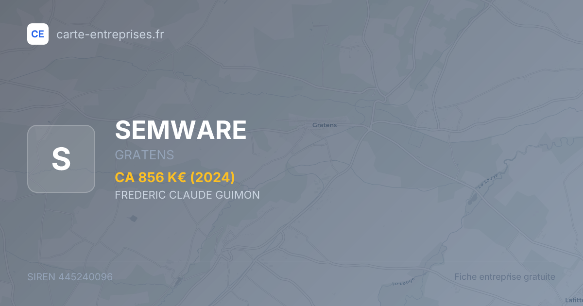 SEMWARE — 445240096 — fiche entreprise